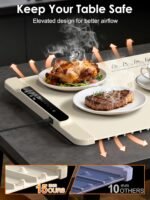 Anubhav Janni Electric Heating Tray Mat Food Warming Tray Silicone Full Surface Food Warmer Mat Foldable Smart Home Office Parties Electric Rollable Portable Warmer Temps Parties (Pack Of 1 Pcs) - Image 6