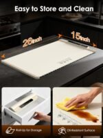 Anubhav Janni Electric Heating Tray Mat Food Warming Tray Silicone Full Surface Food Warmer Mat Foldable Smart Home Office Parties Electric Rollable Portable Warmer Temps Parties (Pack Of 1 Pcs) - Image 9