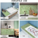 Anubhav Janni Green Foil Self Adhesive Wallpaper Waterproof Old Furniture Vinyl Stickers Wooden Door Wardrobe Desktop  Wall Papers Kitchen Countertops Bathroom Home Cabinets (Pack Of 1 Pcs) - Image 4