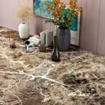 Anubhav Janni Light Brown Foil Self Adhesive Wallpaper Waterproof Old Furniture Vinyl Stickers Wooden Door Wardrobe Desktop  Wall Papers Kitchen Countertops Bathroom Home Cabinets (Pack Of 1 Pcs) - Image 2