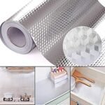 Anubhav Janni Silver Chex Foil Self Adhesive Wallpaper Waterproof Old Furniture Vinyl Stickers Wooden Door Wardrobe Desktop  Wall Papers Kitchen Countertops Bathroom Home (Pack Of 1 Pcs) - Image 7