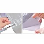 Anubhav Janni Silver Chex Foil Self Adhesive Wallpaper Waterproof Old Furniture Vinyl Stickers Wooden Door Wardrobe Desktop  Wall Papers Kitchen Countertops Bathroom Home (Pack Of 1 Pcs) - Image 9