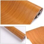 Anubhav Janni Light Wooden Foil Self Adhesive Wallpaper Waterproof Old Furniture Vinyl Stickers Wooden Door Wardrobe Desktop  Wall Papers Kitchen Countertops Bathroom Home (Pack Of 1 Pcs)