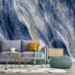 Anubhav Janni Ta Dark Blue Self Adhesive Wallpaper Waterproof Old Furniture Vinyl Stickers Wooden Door Wardrobe Desktop  Wall Papers Kitchen Countertops Bathroom Home (Pack Of 1 Pcs) - Image 2