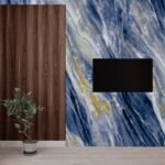 Anubhav Janni Ta Dark Blue Self Adhesive Wallpaper Waterproof Old Furniture Vinyl Stickers Wooden Door Wardrobe Desktop  Wall Papers Kitchen Countertops Bathroom Home (Pack Of 1 Pcs) - Image 4