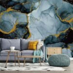 Anubhav Janni Ta Asian Blue Self Adhesive Wallpaper Waterproof Old Furniture Vinyl Stickers Wooden Door Wardrobe Desktop  Wall Papers Kitchen Countertops Bathroom Home (Pack Of 1 Pcs) - Image 2