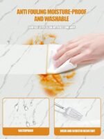 Anubhav Janni Ta White Self Adhesive Wallpaper Waterproof Old Furniture Vinyl Stickers Wooden Door Wardrobe Desktop Wall Papers Kitchen Countertops Bathroom Home (Pack Of 1 Pcs) - Image 4