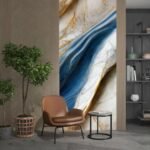 Anubhav Janni Ta  Dark Blue Golden  Self Adhesive Wallpaper Waterproof Old Furniture Vinyl Stickers Wooden Door Wardrobe Desktop  Wall Papers Kitchen Countertops Bathroom Home (Pack Of 1 Pcs) - Image 5