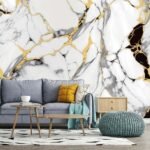 Anubhav Janni Ta  White Marble Self Adhesive Wallpaper Waterproof Old Furniture Vinyl Stickers Wooden Door Wardrobe Desktop  Wall Papers Kitchen Countertops Bathroom Home (Pack Of 1 Pcs) - Image 2