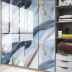 Anubhav Janni Ta Sky Blue Self Adhesive Wallpaper Waterproof Old Furniture Vinyl Stickers Wooden Door Wardrobe Desktop Wall Papers Kitchen Countertops Bathroom Home (Pack Of 1 Pcs) - Image 3