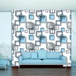 Anubhav Janni Blue Square Foil Self Adhesive Wallpaper Waterproof Old Furniture Vinyl Stickers Wooden Door Wardrobe Desktop  Wall Papers Kitchen Countertops Bathroom Home (Pack Of 1 Pcs) - Image 5