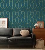 Anubhav Janni Dark Green Foil Wallpaper 45*500 Adhesive Wallpaper Waterproof Old Furniture Stickers Wooden Door Wardrobe Desktop Wall Papers Kitchen Countertops Bathroom Home (Pack Of 1 Pcs) - Image 5