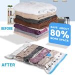 Anubhav Janni Vaccum Storage Bags Vacuum Bags With Air Pump Space Saving Small Medium Large Clothes Hand Pump Saver Trave Home Organizer Blankets Comforters Jackets (Pack Of 1 Pcs) - Image 2