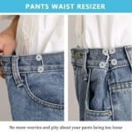 Anubhav Janni White Flower Clip Pant Waist Tightener Daisy Detachable Jeans Pins Pants Button Tighten Clips Women Loose Skirt Jeans Skirts Pants Buttons Skirt Jean Tightener Skirts (Set Of 4) - Image 2