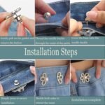 Anubhav Janni Golden Clip Pant Waist Tightener Daisy Detachable Jeans Pins Pants Button Tighten Clips Women Loose Skirt Jeans Skirts Pants Buttons Skirt Jean Tightener Skirts (Set Of 2) - Image 6