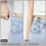 Anubhav Janni Star Silver Clip Pant Waist Tightener Daisy Detachable Jeans Pins Pants Button Tighten Clips Women Loose Skirt Jeans Skirts Pants Buttons Skirt Jean Tightener Skirts (Set Of 2) - Image 3