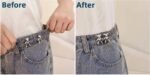 Anubhav Janni Teddy Clip Pant Waist Tightener Daisy Detachable Jeans Pins Pants Button Tighten Clips Women Loose Skirt Jeans Skirts Pants Buttons Skirt Jean Tightener Skirts (Set Of 2) - Image 3