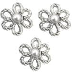 Anubhav Janni Silver Clip  Pant Waist Tightener Daisy Detachable Jeans Pins Pants Button Tighten Clips Women Loose Skirt Jeans Skirts Pants Buttons Skirt Jean Tightener Skirts (Set Of 2)