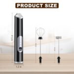 Anubhav Janni Usb Milk Frother Coffee Royal Milk Electric For With Whisk And Mixer Stand up Design Cream Rechargeable Stainless Steel frother Cappuccino Hot Chocolate (Pack Of 1 Pcs) - Image 2