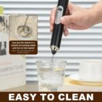 Anubhav Janni Usb Milk Frother Coffee Royal Milk Electric For With Whisk And Mixer Stand up Design Cream Rechargeable Stainless Steel frother Cappuccino Hot Chocolate (Pack Of 1 Pcs) - Image 6