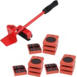 Anubhav Janni Furniture Lifting Tools Lifter Mover Tool Wheels Furniture Bed Sofas Refrigerator Jack Shifting Easy Safe Shifter Slides Kit Move Roller Max Degree Rotatable Pads (Pack Of 1 Pcs)