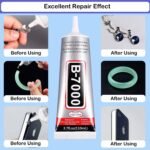 Anubhav Janni B 7000 Glue Multipurpose Adhesive Industrial Strength Waterproof Flexible Anti Vibration Craft For Jewelry Fabric Glass Mobile Nail Art Metal Stone Clear Phone (Pack Of 1 Pcs) - Image 4