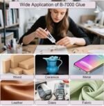 Anubhav Janni B 7000 Glue Multipurpose Adhesive Industrial Strength Waterproof Flexible Anti Vibration Craft For Jewelry Fabric Glass Mobile Nail Art Metal Stone Clear Phone (Pack Of 1 Pcs) - Image 5