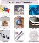 Anubhav Janni B 7000 Glue Multipurpose Adhesive Industrial Strength Waterproof Flexible Anti Vibration Craft For Jewelry Fabric Glass Mobile Nail Art Metal Stone Clear Phone (Pack Of 1 Pcs) - Image 6
