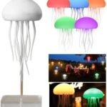 Anubhav Janni Jellyfish Lamp Light LED Night Color Changing Baby Room Decor Dancing Legs  Kids Girls Boys Ocean Lovers  Bedroom Home Voice Control Office Decor Unique Gifts Boys (Pack Of 1 Pcs)