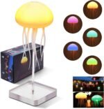Anubhav Janni Jellyfish Lamp Light LED Night Color Changing Baby Room Decor Dancing Legs Kids Girls Boys Ocean Lovers Bedroom Home Voice Control Office Decor Unique Gifts Boys (Pack Of 1 Pcs) - Image 3