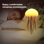 Anubhav Janni Jellyfish Lamp Light LED Night Color Changing Baby Room Decor Dancing Legs Kids Girls Boys Ocean Lovers Bedroom Home Voice Control Office Decor Unique Gifts Boys (Pack Of 1 Pcs) - Image 5