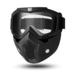 Anubhav Janni Bike Goggle Mask For Men Face Cover Anti Scratch UV Protective Helmet Goggles Bikers Riding Shield With  Transparent Visor Motorcycle Mask (Pack Of 1 Pcs)