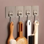 Anubhav Janni Golden Kadi Hook Self Adhesive Wall Hooks  Versatil Nail Design For Photo Frames Hooks Clocks Bathroom Kitchen Hooks Stainless Steel Home Bathroom Kitchen Office  (Pack Of 2 Pcs) - Image 3