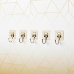 Anubhav Janni Golden Kadi Hook Self Adhesive Wall Hooks  Versatil Nail Design For Photo Frames Hooks Clocks Bathroom Kitchen Hooks Stainless Steel Home Bathroom Kitchen Office  (Pack Of 2 Pcs) - Image 4