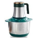 Anubhav Janni Meat Grinder 3 Ltr Food Chopper Stainless Steel Electric handle Vegetables Fruits Mixer Blender Fillings Maker Garlic Mincer Home Kitchen Manual Machine Blades (Pack Of 1 Pcs)