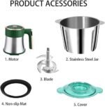 Anubhav Janni Meat Grinder 3 Ltr Food Chopper Stainless Steel Electric handle Vegetables Fruits Mixer Blender Fillings Maker Garlic Mincer Home Kitchen Manual Machine Blades (Pack Of 1 Pcs) - Image 2