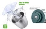 Anubhav Janni Meat Grinder 3 Ltr Food Chopper Stainless Steel Electric handle Vegetables Fruits Mixer Blender Fillings Maker Garlic Mincer Home Kitchen Manual Machine Blades (Pack Of 1 Pcs) - Image 6