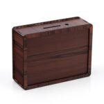 Anubhav Janni Wooden Piggy Bank (heavy) Money Saving Box Kids Adults Daily Savings Habit Cash Collection Chart Adults Coin  Box Mini Bank Saver Kids Money Piggy Challenge Adult (Pack Of 1 Pcs) - Image 6