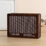 Anubhav Janni Wooden Piggy Bank (heavy) Money Saving Box Kids Adults Daily Savings Habit Cash Collection Chart Adults Coin  Box Mini Bank Saver Kids Money Piggy Challenge Adult (Pack Of 1 Pcs) - Image 7