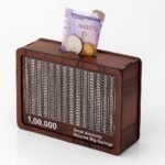 Anubhav Janni Wooden Piggy Bank (heavy) Money Saving Box Kids Adults Daily Savings Habit Cash Collection Chart Adults Coin  Box Mini Bank Saver Kids Money Piggy Challenge Adult (Pack Of 1 Pcs) - Image 9