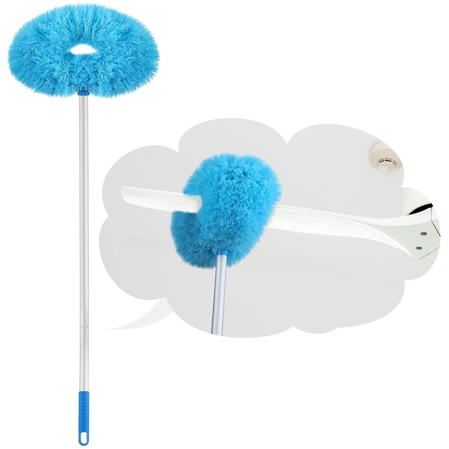Anubhav Janni Telescopic Fan Mop Cleaner Brush Ceiling Long Rod Flexible Cleaning Microfiber Dust Home Kitchen Office Duster Brush Blade Removable Pole Household Furniture Door (Pack Of 1 Pcs) Anubhav Janni Telescopic Fan Mop Cleaner Brush Ceiling Long Rod Flexible Cleaning Microfiber Dust Home Kitchen Office Duster Brush Blade Removable Pole Household Furniture Door (Pack Of 1 Pcs) - Image 1