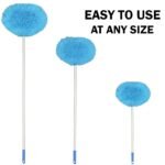Anubhav Janni Telescopic Fan Mop Cleaner Brush Ceiling Long Rod Flexible Cleaning Microfiber Dust Home Kitchen Office Duster Brush Blade Removable Pole Household Furniture Door (Pack Of 1 Pcs) - Image 3