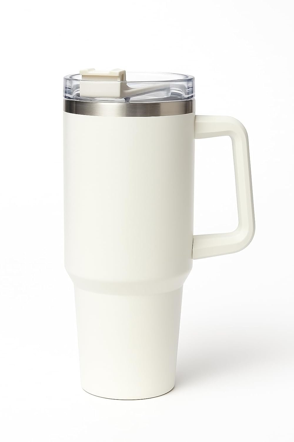Anubhav Janni Thumbler 1200 Ml White Stainless Steel Vacuum Insulated Tumbler Straw Double Wall Travel Water Cup Hot Cold Straw Cap Cleaning Brush Hot Beverage Flask Cream (Pack Of 1 Pcs) Anubhav Janni Thumbler 1200 Ml White Stainless Steel Vacuum Insulated Tumbler Straw Double Wall Travel Water Cup Hot Cold Straw Cap Cleaning Brush Hot Beverage Flask Cream (Pack Of 1 Pcs) - Image 1