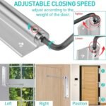 Anubhav Janni Hinge Door Closer Automatic Spring Loaded Self Closing Doors Gates Heavy Duty Adjustable Home Office Silver Spring Heavy Duty Screen Self Closing Bedroom Kitchen (Pack Of 1 Pcs) - Image 3