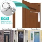 Anubhav Janni Hinge Door Closer Automatic Spring Loaded Self Closing Doors Gates Heavy Duty Adjustable Home Office Silver Spring Heavy Duty Screen Self Closing Bedroom Kitchen (Pack Of 1 Pcs) - Image 5
