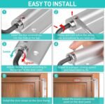 Anubhav Janni Hinge Door Closer Automatic Spring Loaded Self Closing Doors Gates Heavy Duty Adjustable Home Office Silver Spring Heavy Duty Screen Self Closing Bedroom Kitchen (Pack Of 1 Pcs) - Image 7