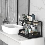 Anubhav Janni 2 Tyre Sink Organizer Pull Out Cabinet Slide Shelf Under Storage Use Sliding Drawer Kitchen Metal Rack Shelves Basket Pullout Cabinets Under Organizer Bathroom (Pack Of 1 Pcs) - Image 5