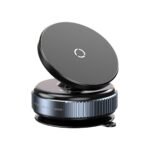 Anubhav Janni K009 Vacuum Magnetic Mobile Rotating Phone Holder For Car Universal Suction Cup Mount Hands Free Stand Car Gym Shower Mirror Compatible With All Smartphones (Pack Of 1 Pcs)