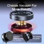 Anubhav Janni K009 Vacuum Magnetic Mobile Rotating Phone Holder For Car Universal Suction Cup Mount Hands Free Stand Car Gym Shower Mirror Compatible With All Smartphones (Pack Of 1 Pcs) - Image 3