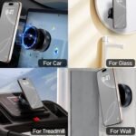 Anubhav Janni K009 Vacuum Magnetic Mobile Rotating Phone Holder For Car Universal Suction Cup Mount Hands Free Stand Car Gym Shower Mirror Compatible With All Smartphones (Pack Of 1 Pcs) - Image 6